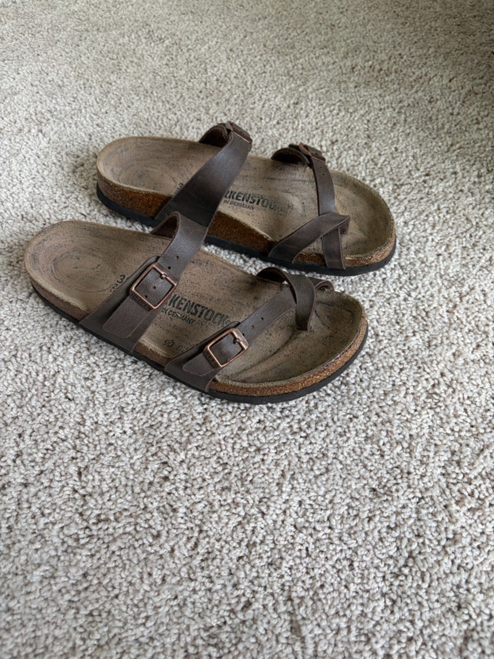 Birkenstocks Brown Leather Women’s sandals Size 38/7.5